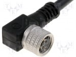 Съединителен кабел ELWIKAKV140042 Съединителен кабел; M8; PIN:3; ъглови; 5m; щепсел; 60VAC; 4A; IP68